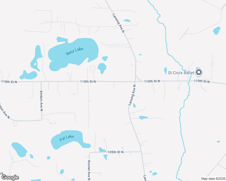 map of restaurants, bars, coffee shops, grocery stores, and more near 10833 110th Street North in Stillwater