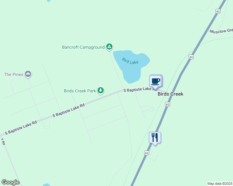 map of restaurants, bars, coffee shops, grocery stores, and more near 0 Polaris Drive in Harcourt