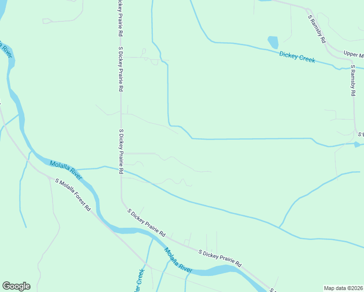 map of restaurants, bars, coffee shops, grocery stores, and more near 34250 South Dickey Prairie Road in Molalla