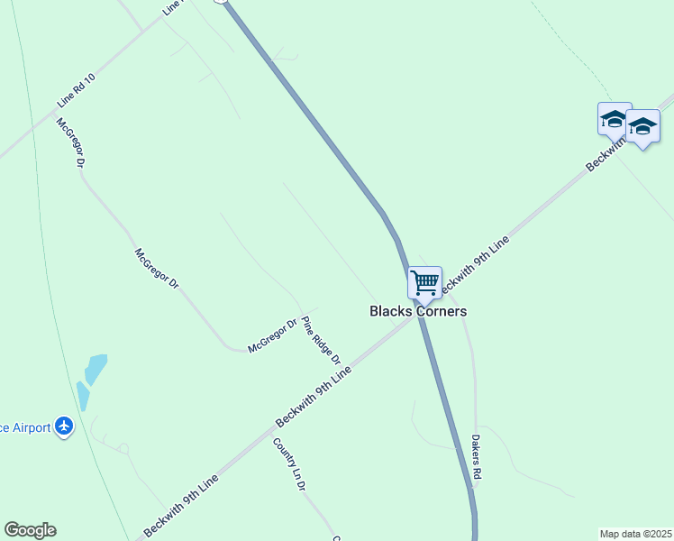 map of restaurants, bars, coffee shops, grocery stores, and more near 191 Rhoda Drive in Carleton Place