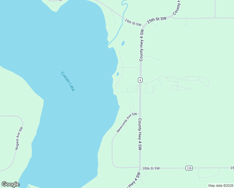 map of restaurants, bars, coffee shops, grocery stores, and more near 2945 County Highway 4 Southwest in Cokato