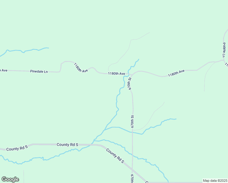 map of restaurants, bars, coffee shops, grocery stores, and more near E6608 1180th Avenue in Wheeler