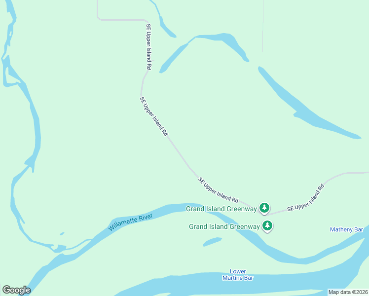 map of restaurants, bars, coffee shops, grocery stores, and more near 20257 Southeast Upper Island Road in Dayton