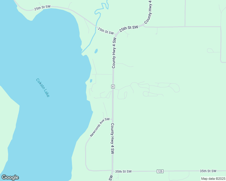 map of restaurants, bars, coffee shops, grocery stores, and more near 2913 County Road 4 Southwest in Cokato