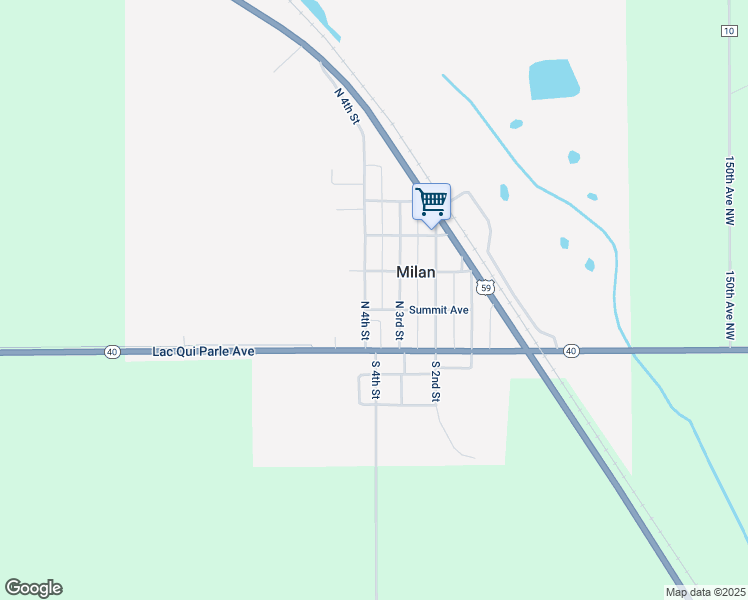 map of restaurants, bars, coffee shops, grocery stores, and more near 407 North 4th Street in Milan