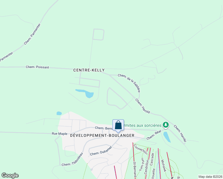 map of restaurants, bars, coffee shops, grocery stores, and more near 268 Chemin Seigneurial in Sutton
