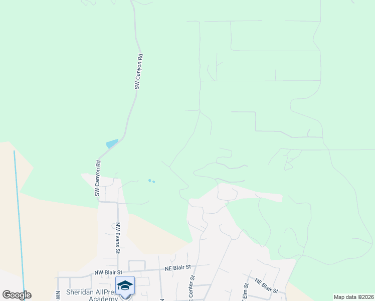 map of restaurants, bars, coffee shops, grocery stores, and more near 21395 Southwest Summit Drive in Sheridan