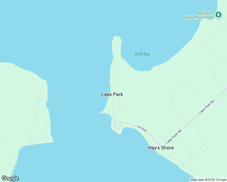 map of restaurants, bars, coffee shops, grocery stores, and more near 173 Birch Avenue in Lake Park