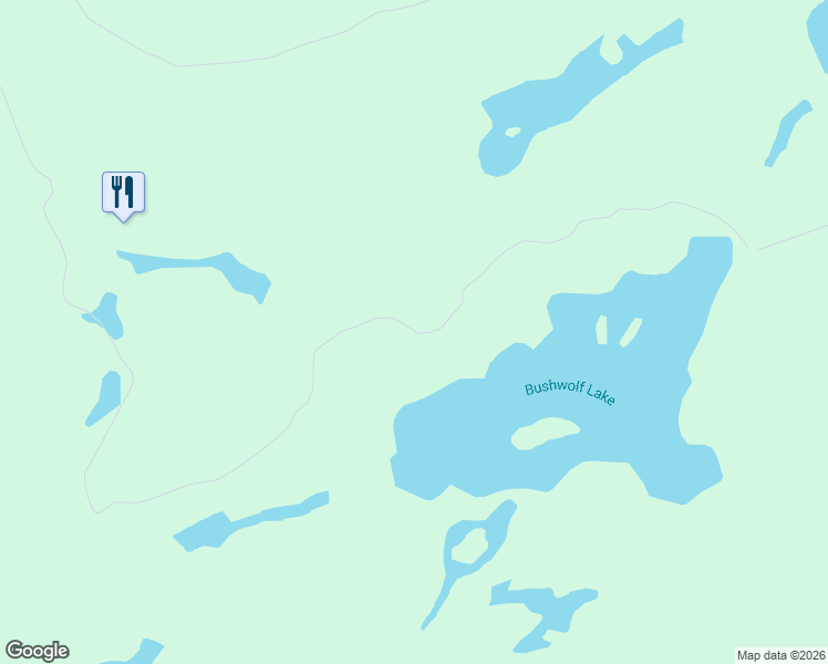 map of restaurants, bars, coffee shops, grocery stores, and more near Bushwolf Lake Road in Haliburton