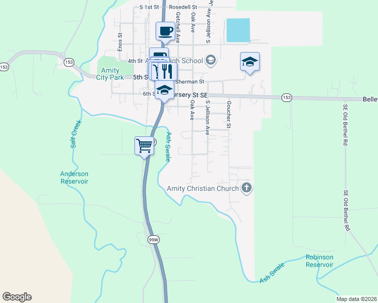 map of restaurants, bars, coffee shops, grocery stores, and more near 212 Roth Avenue in Amity