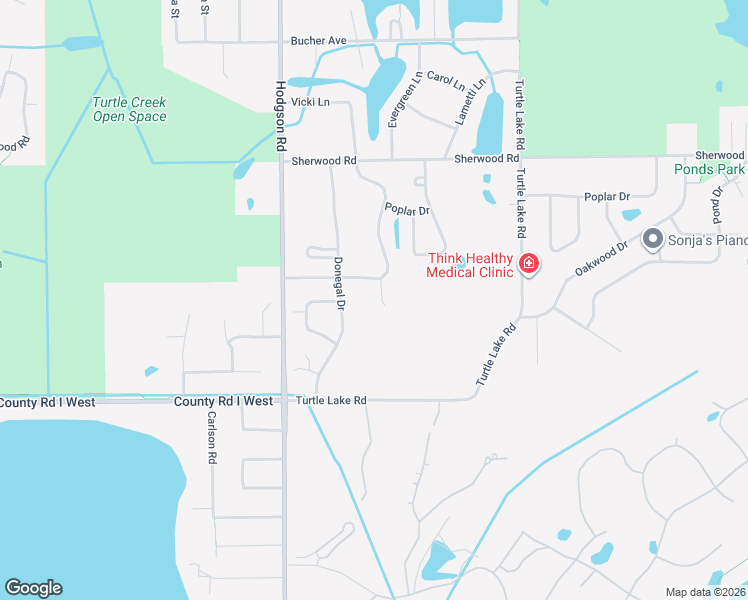 map of restaurants, bars, coffee shops, grocery stores, and more near 5625 Heather Ridge Court in Shoreview