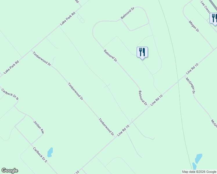 map of restaurants, bars, coffee shops, grocery stores, and more near 265 Justin Drive in Carleton Place