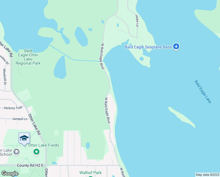 map of restaurants, bars, coffee shops, grocery stores, and more near 5515 West Bald Eagle Boulevard in White Bear Lake