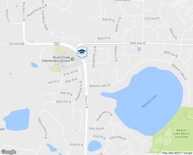 map of restaurants, bars, coffee shops, grocery stores, and more near 8676 Shadyview Court in Osseo