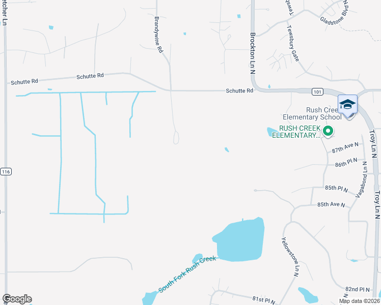 map of restaurants, bars, coffee shops, grocery stores, and more near 19301 Schutte Road in Corcoran