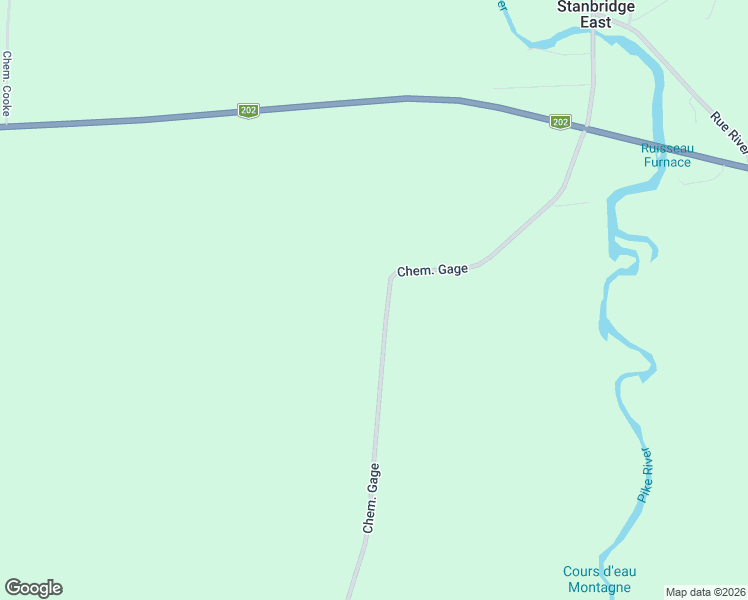 map of restaurants, bars, coffee shops, grocery stores, and more near 42 Chemin Gage in Stanbridge East
