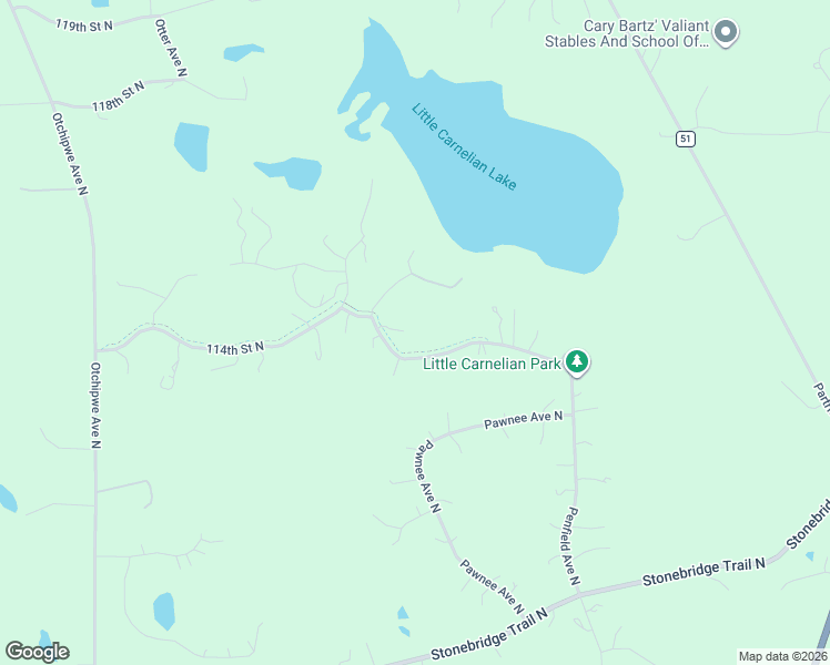 map of restaurants, bars, coffee shops, grocery stores, and more near 15171 113th Street North in Stillwater