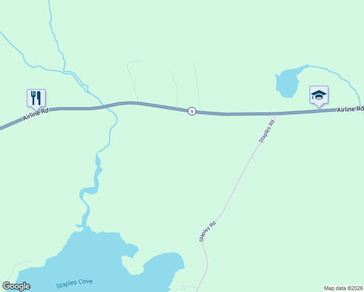 map of restaurants, bars, coffee shops, grocery stores, and more near 11 Malloy Hill Drive in Baileyville