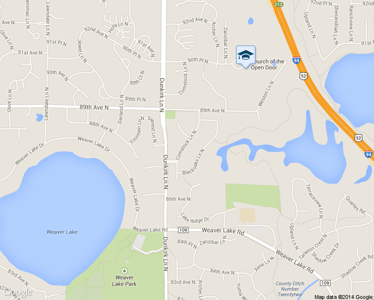 map of restaurants, bars, coffee shops, grocery stores, and more near 8768 Comstock Ln N in Maple Grove