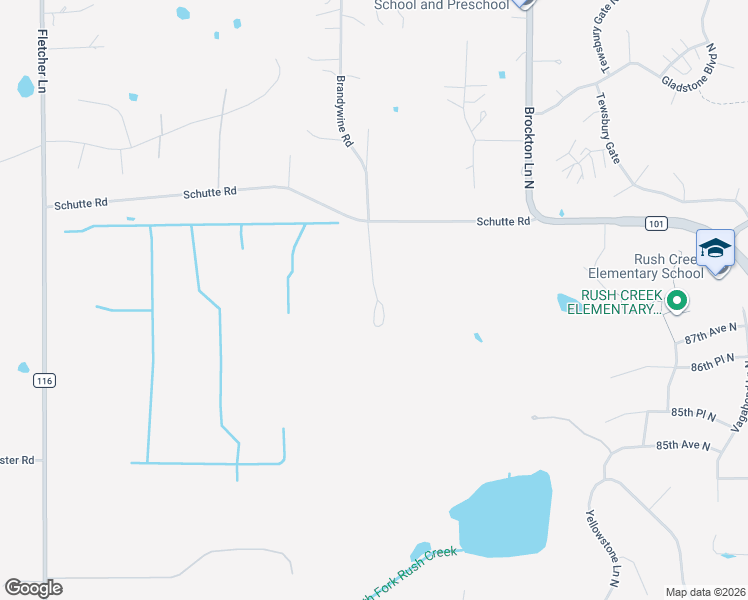 map of restaurants, bars, coffee shops, grocery stores, and more near 19301 Schutte Road in Corcoran