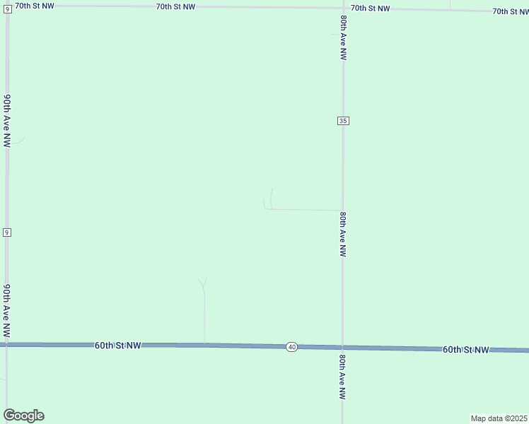 map of restaurants, bars, coffee shops, grocery stores, and more near 6035 80th Avenue Northwest in Montevideo