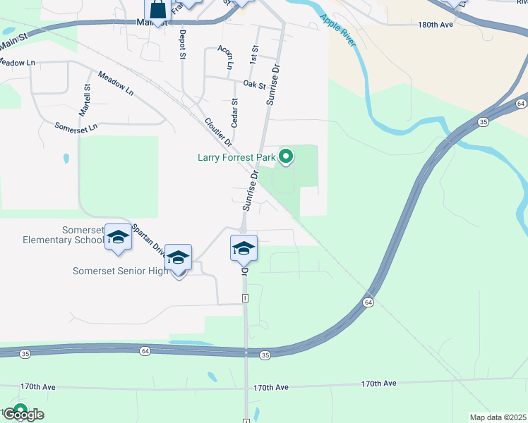 map of restaurants, bars, coffee shops, grocery stores, and more near 120 Sarah Lane in Somerset