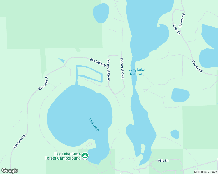 map of restaurants, bars, coffee shops, grocery stores, and more near 19166 Norway Court in Hillman