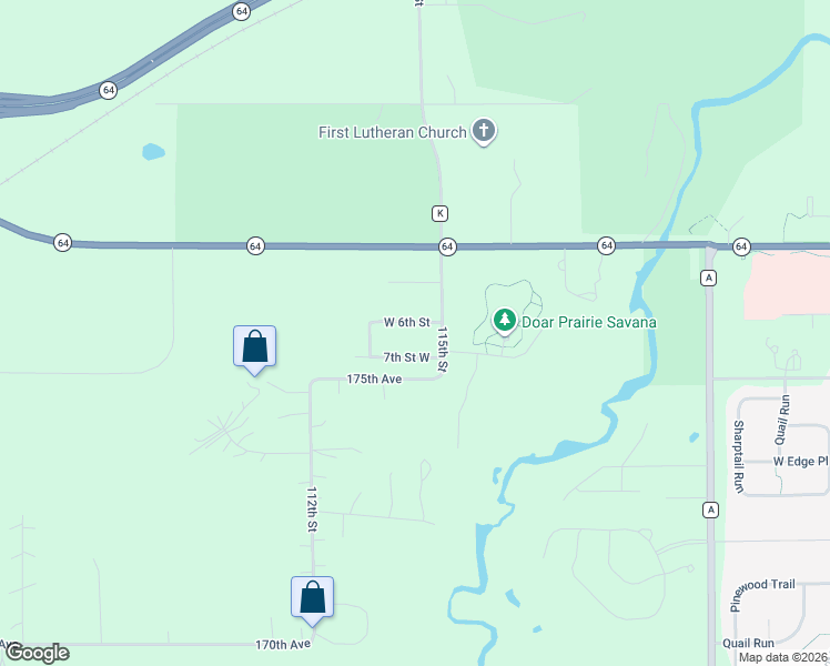 map of restaurants, bars, coffee shops, grocery stores, and more near 1923 West 6th Street in New Richmond