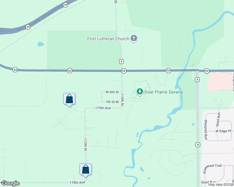 map of restaurants, bars, coffee shops, grocery stores, and more near 1923 West 6th Street in New Richmond