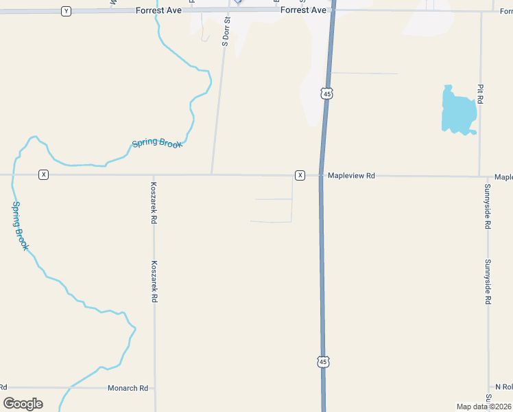 map of restaurants, bars, coffee shops, grocery stores, and more near W10107 Mary Lane in Antigo