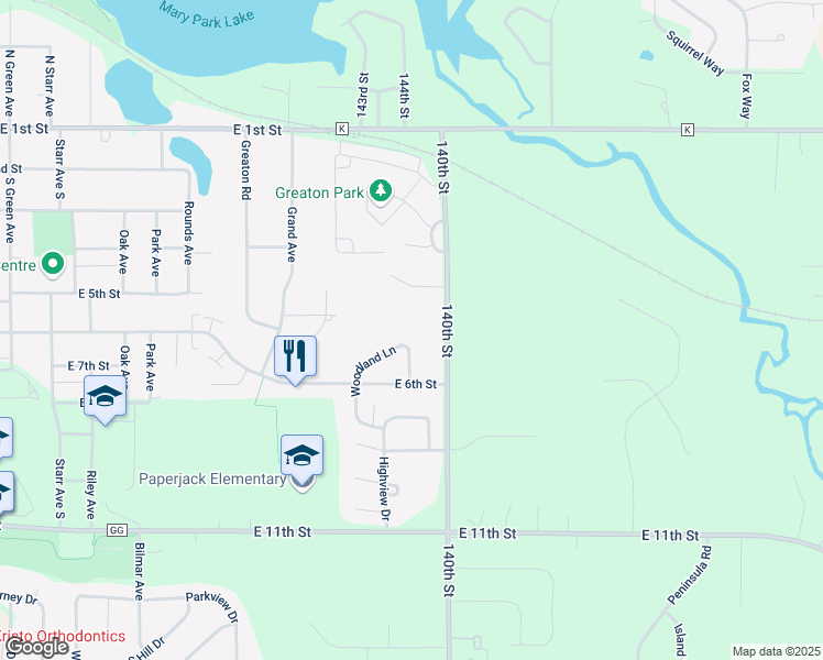 map of restaurants, bars, coffee shops, grocery stores, and more near 531 Woodland Ln in New Richmond