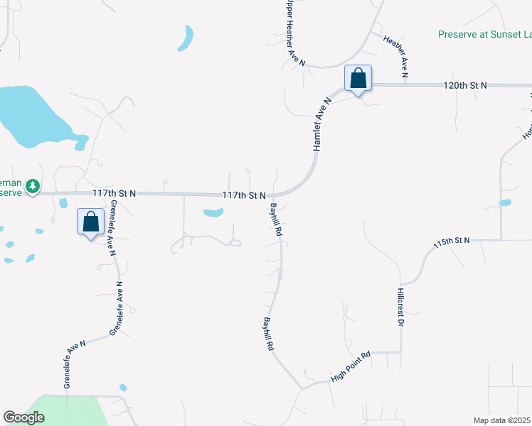 map of restaurants, bars, coffee shops, grocery stores, and more near 1 Bayhill Road in White Bear Lake