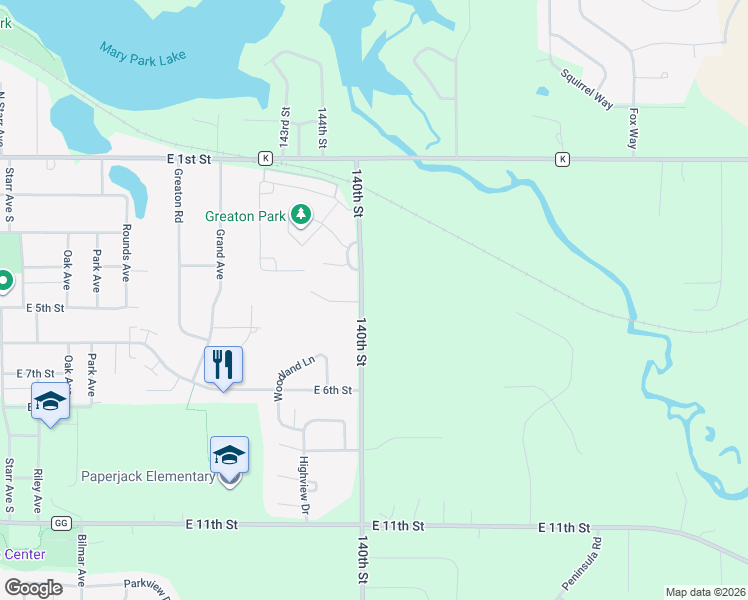 map of restaurants, bars, coffee shops, grocery stores, and more near 1749 140th St in New Richmond