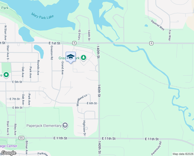 map of restaurants, bars, coffee shops, grocery stores, and more near 1749 140th Street in New Richmond