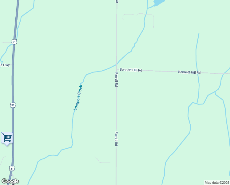 map of restaurants, bars, coffee shops, grocery stores, and more near 5687 Farrell Road in Central Lake