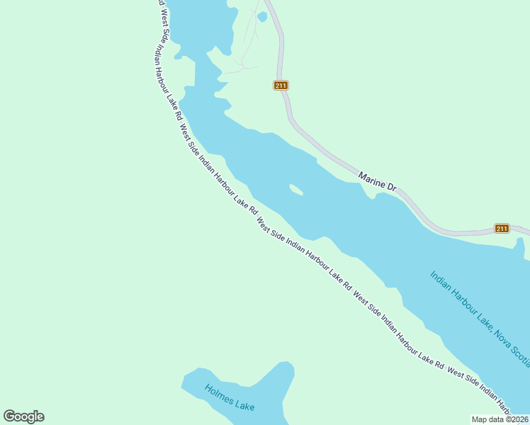 map of restaurants, bars, coffee shops, grocery stores, and more near 528 West Side Indian Harbour Lake Road in Sherbrooke