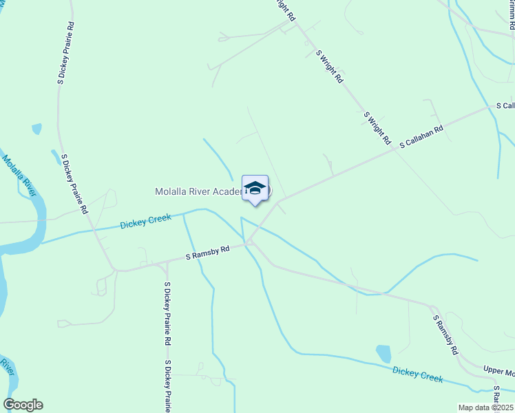 map of restaurants, bars, coffee shops, grocery stores, and more near 16897 South Callahan Road in Molalla