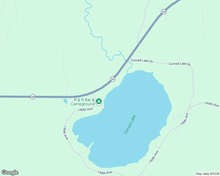 map of restaurants, bars, coffee shops, grocery stores, and more near 16695 Wisconsin 64 in Bloomer