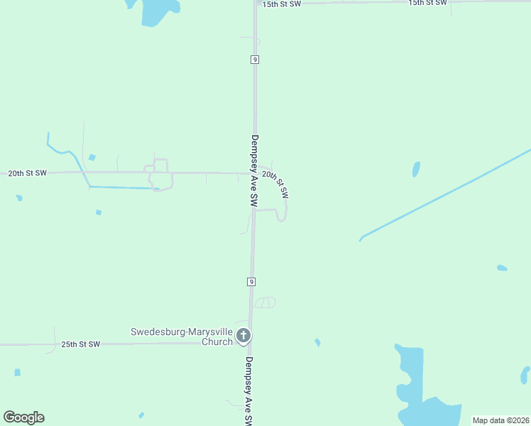 map of restaurants, bars, coffee shops, grocery stores, and more near 2126 Dempsey Avenue Southwest in Waverly