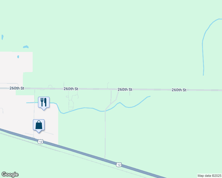 map of restaurants, bars, coffee shops, grocery stores, and more near 64057 260th St in Litchfield