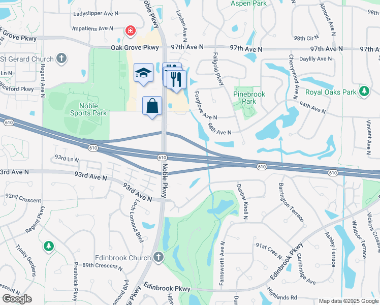 map of restaurants, bars, coffee shops, grocery stores, and more near in Minneapolis