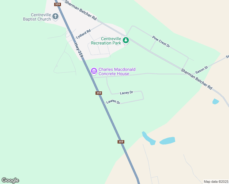 map of restaurants, bars, coffee shops, grocery stores, and more near 45 Ladyslipper Drive in Centreville