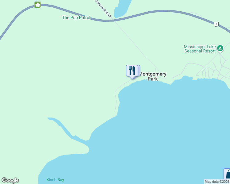 map of restaurants, bars, coffee shops, grocery stores, and more near 211 Montgomery Park Road in Carleton Place