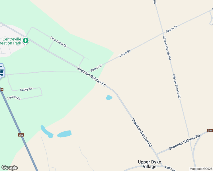 map of restaurants, bars, coffee shops, grocery stores, and more near 1279 Sherman Belcher Road in Centreville