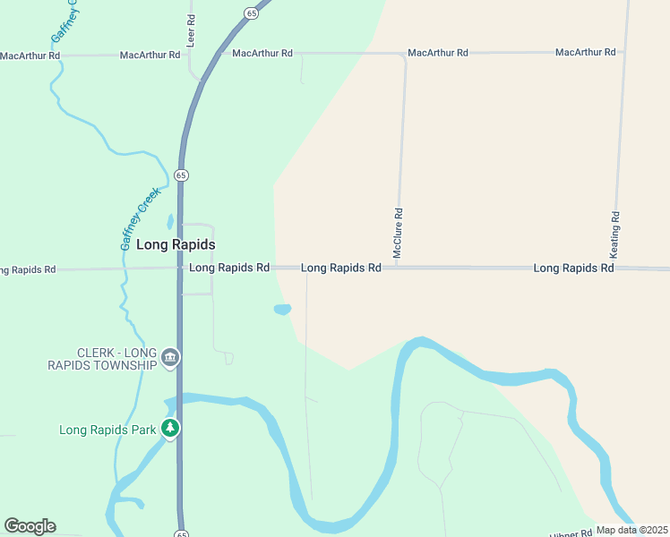 map of restaurants, bars, coffee shops, grocery stores, and more near 12595 Long Rapids Road in Lachine
