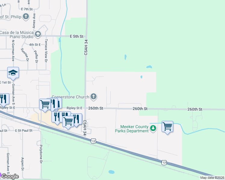 map of restaurants, bars, coffee shops, grocery stores, and more near 105 Harmon Lane in Litchfield