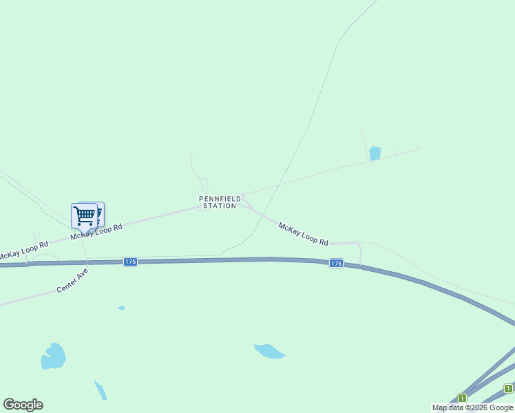 map of restaurants, bars, coffee shops, grocery stores, and more near 127 McKay Loop Road in Pennfield
