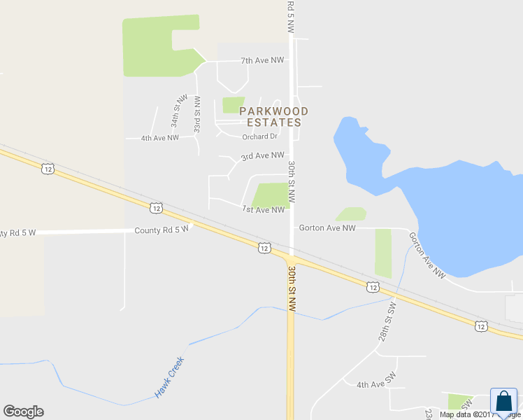 map of restaurants, bars, coffee shops, grocery stores, and more near 3059 1st Avenue Northwest in Willmar