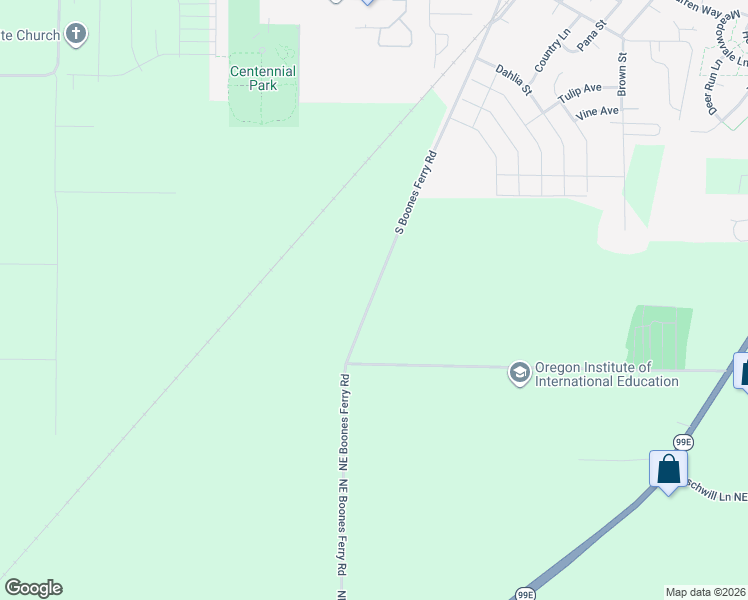 map of restaurants, bars, coffee shops, grocery stores, and more near 1880-1998 South Boones Ferry Road in Woodburn
