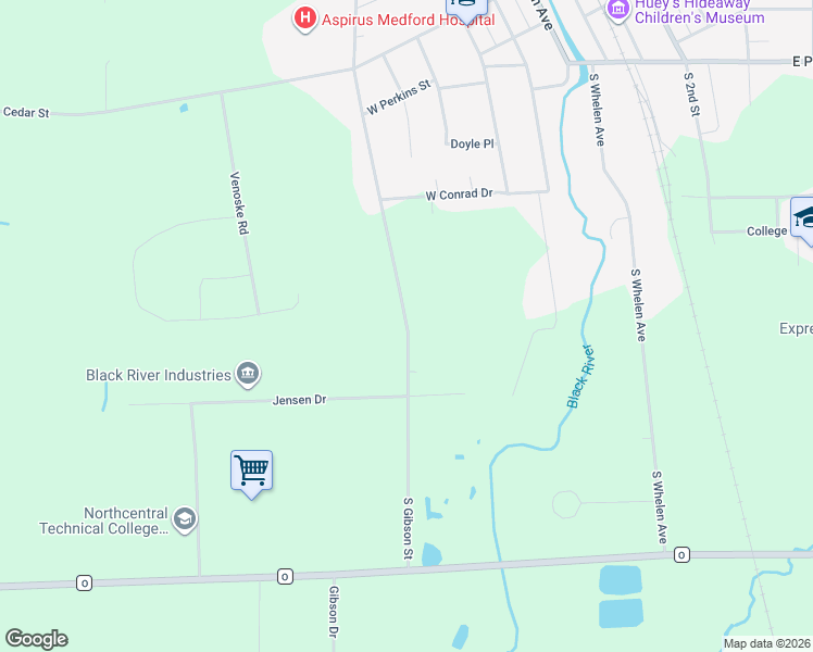map of restaurants, bars, coffee shops, grocery stores, and more near 767 South Gibson Street in Medford